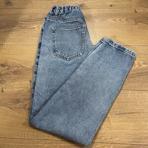 Harlow Denim Jeans Elastic Waist Straight Lrg Medium Wash Women’s 26
